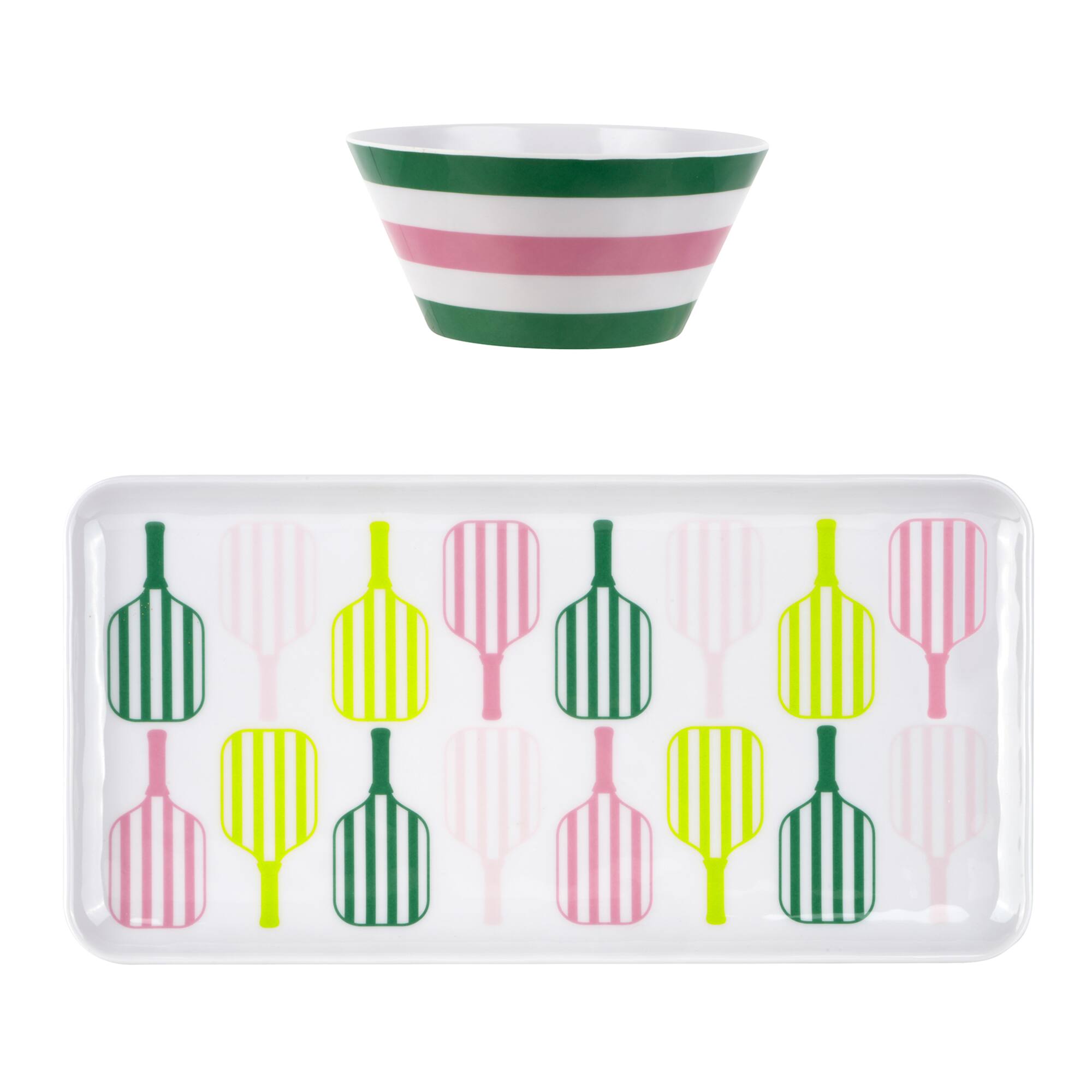 Cocktail Court Pickleball Platter & Bowl Set by Celebrate It™